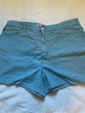 Tommy Hilfiger Light Blue Cotton Flat Front Men's Shorts